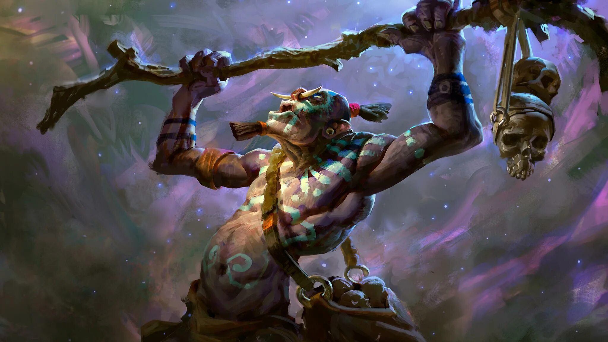 Вич доктор фото Иллюстрация Witch Doctor dota 2 fan art в стиле 2d