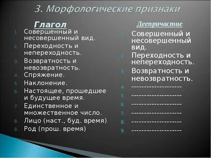 Как определить непереходность деепричастия