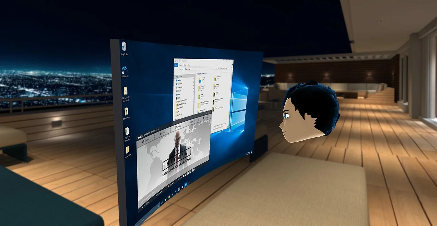 Virtual desktop oculus