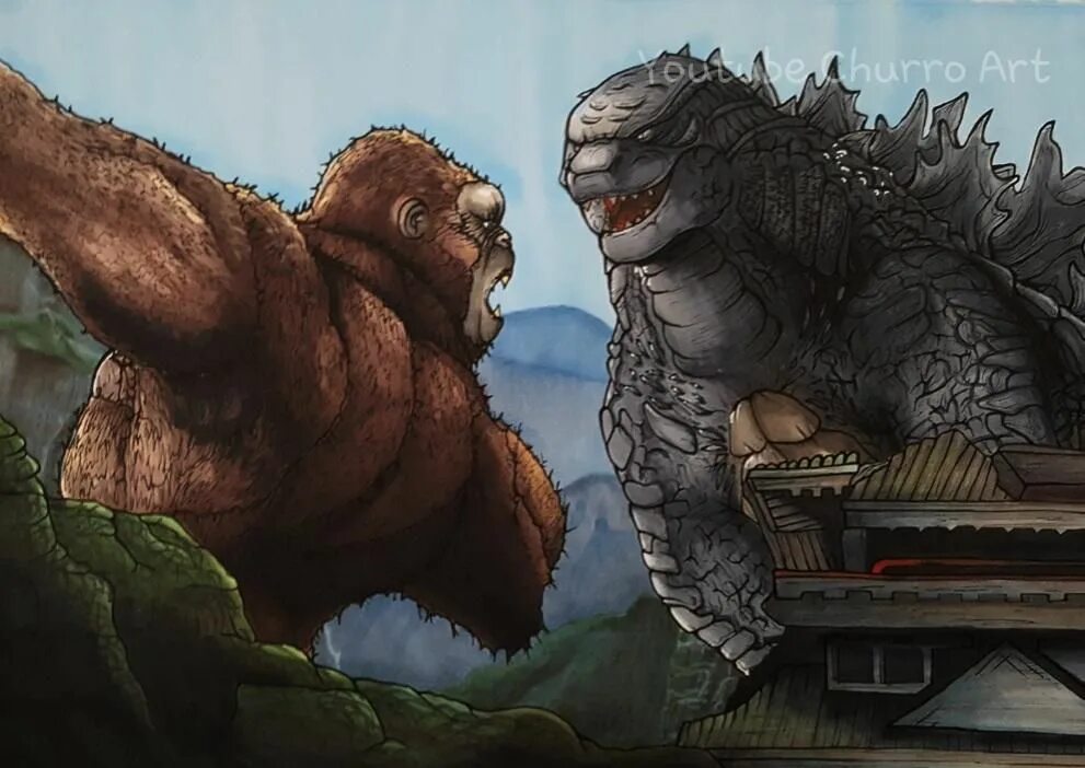 Godzilla x king kong. ГОДЗИЛЛ против Кинг Конг. Годзилла против Кинг Конга. Кинг Конг против Годзиллы. Годзилла vs Кинг Конг.