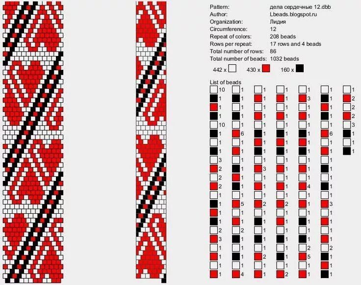 A52185 - friendship-bracelets.net Beaded Loom Patterns/Tutorials Friendship brac
