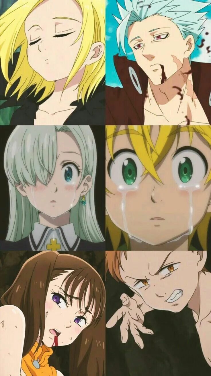 Seven deadly sins r34. Мелиодас и Элизабет бан и Элейн.