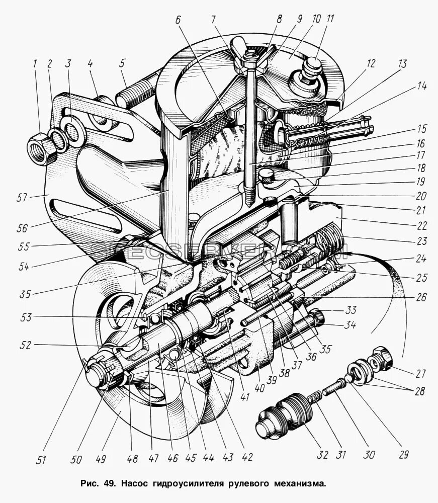 Зил 130 управление. Насос гидроусилителя управления рулевого ЗИЛ 130. Насос ГУР ЗИЛ 130 схема. Насос гидроусилителя руля ЗИЛ 131. Насос рулевой ЗИЛ 131.