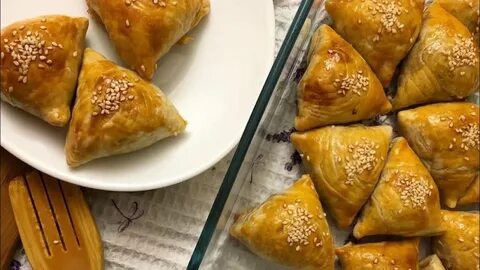 Узбекская самса из слоеного теста в духовке