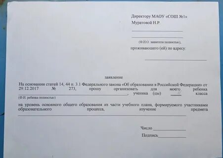 Шапка директору