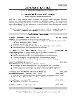 Hotel Assistant Manager Resume Samples Restaurant - http://ersume.com/hotel...