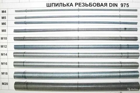 Шпильки больших диаметров