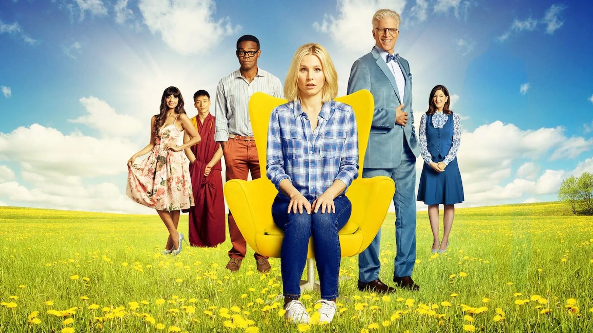 Help the best placed. Сериалы яркие и красочные. the good place. постеры популярных сериалов. хорошее место сериал.
