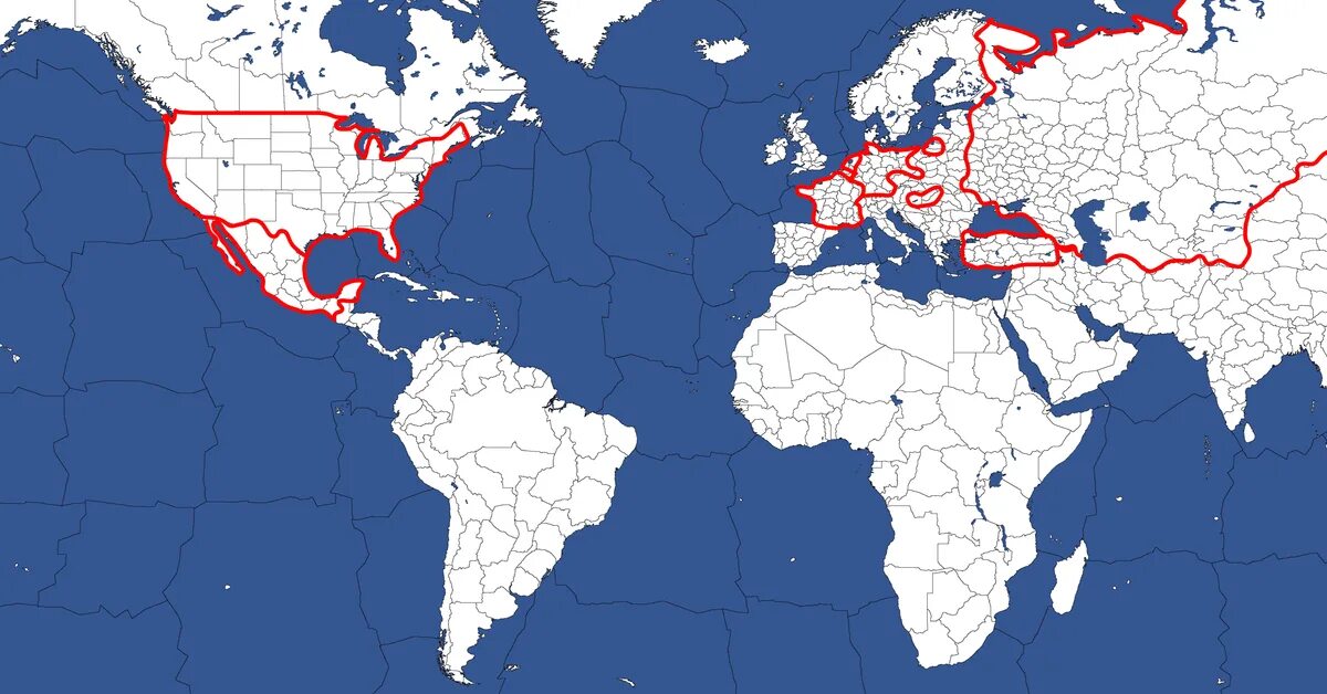 Map of all steam users