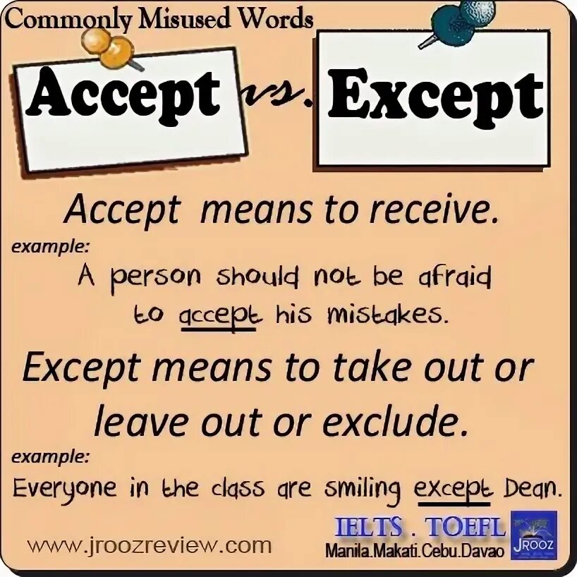 Accept перевод с английского. Accept except. Accept except разница. Accept Word. Предложения с accept - except.