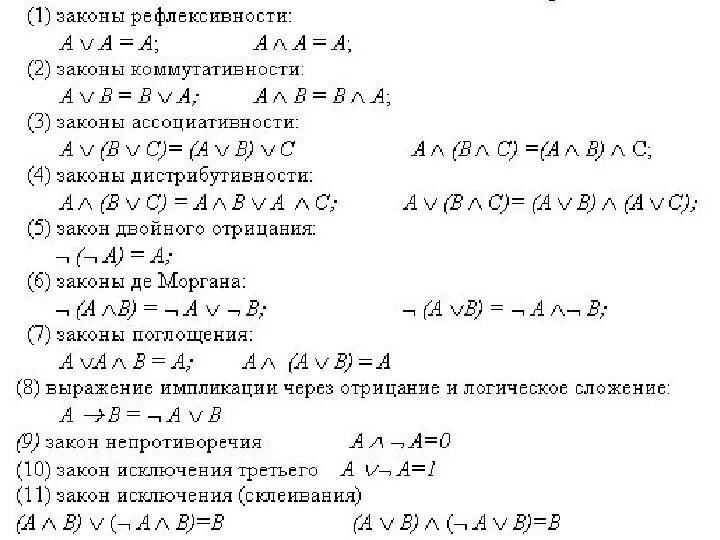 Упростить формулы с помощью равносильных преобразований. Формулы преобразования в дискретной математике. формулы логики информатика 10 класс. формулы логики дискретная математика. законы алгебры логики дискретная математика.