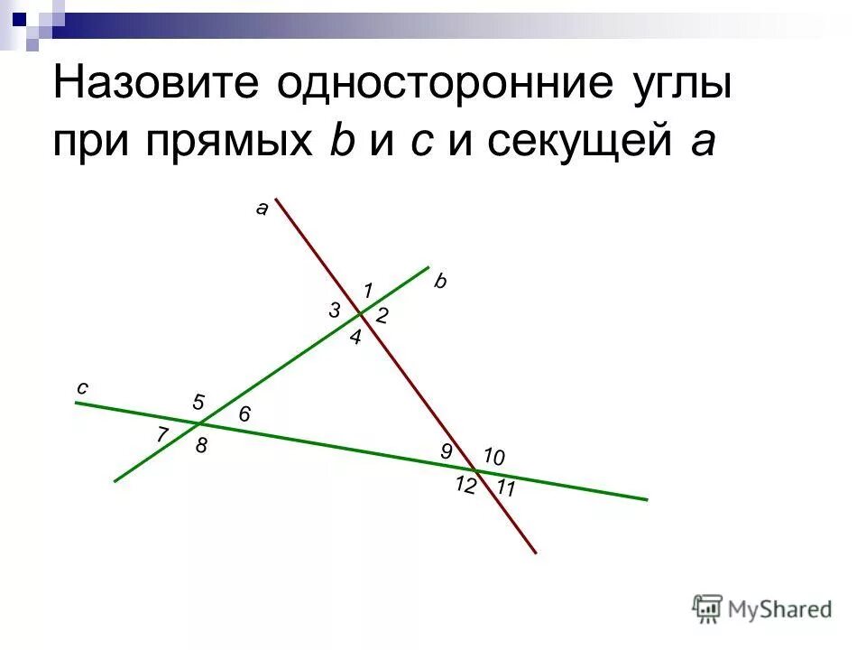 Прямые a b и являются