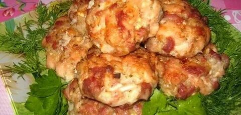 Рубленные котлеты с картошкой