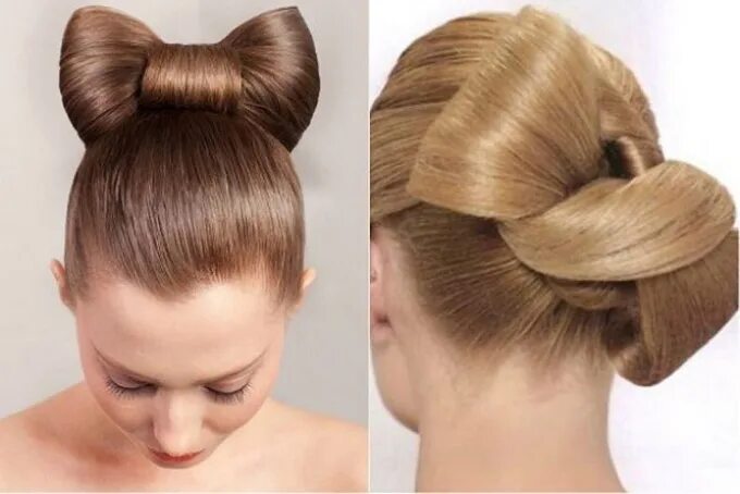 Как делать бант из волос 2 способ (фото) Hair care, Pretty hairstyles, Hair styl