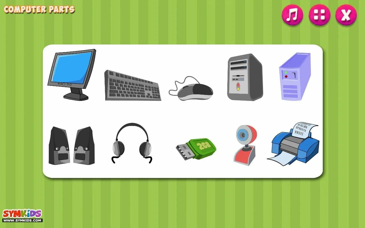 Device tasks. Computer Parts for Kids. Computer Parts picture. Computer components. Computer devices задание\.