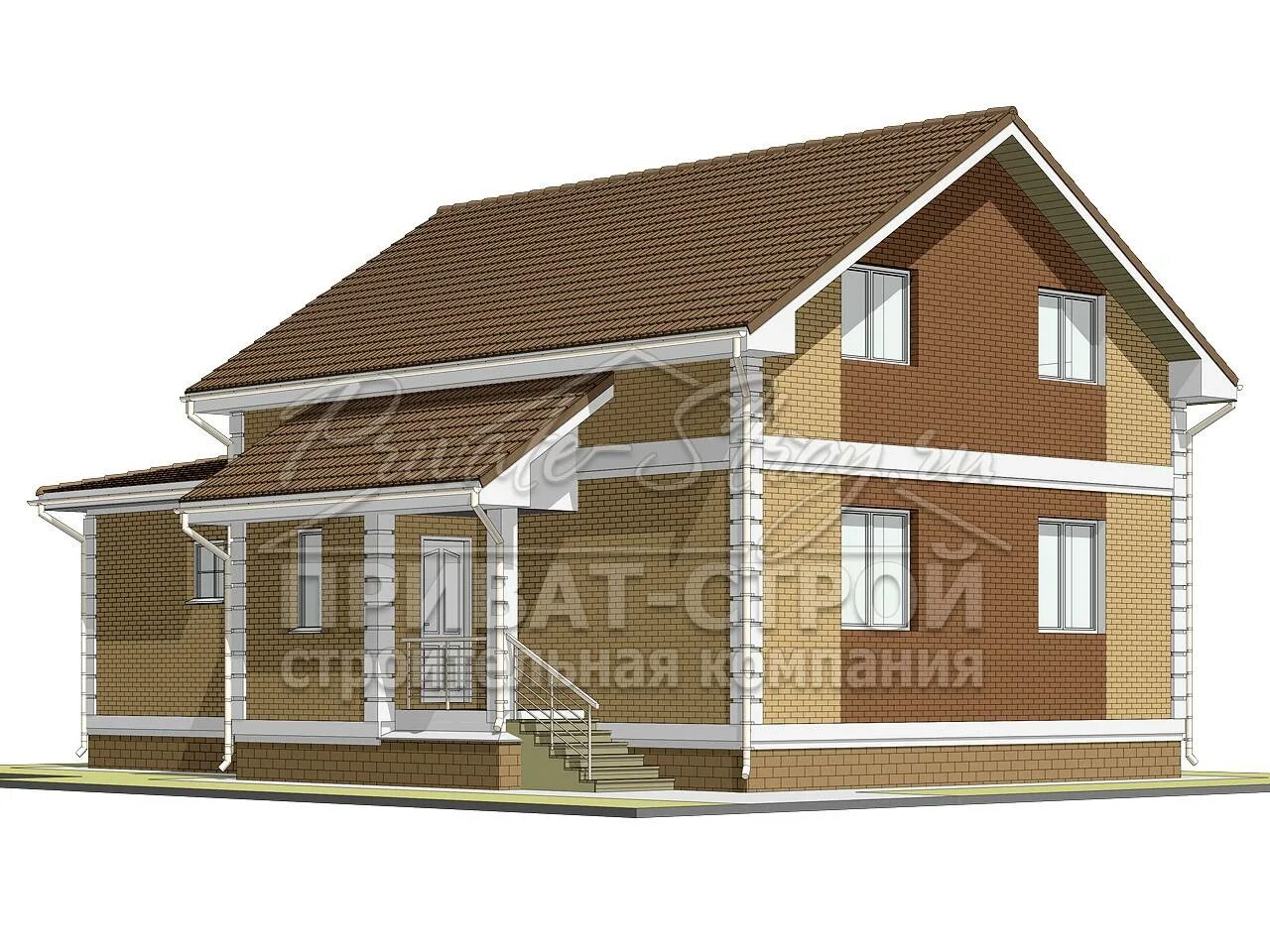 Проект д 1 7 Дом из бруса проект Д-7, 36.00 м² по цене от 1510000 руб. заказать строительст