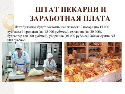 Бизнес план примеры готовые пекарня