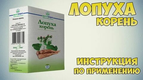 Корень лопуха инструкция