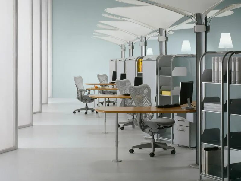 Перегородка Herman Miller. Офисные системы. Система офис. Resolve офисная система.