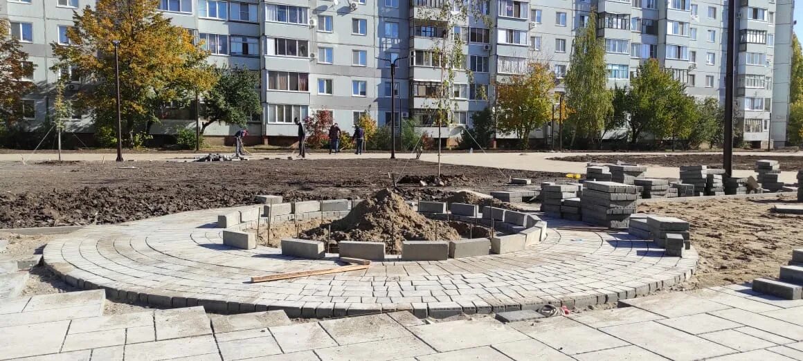 В ходе работ по благоустройству