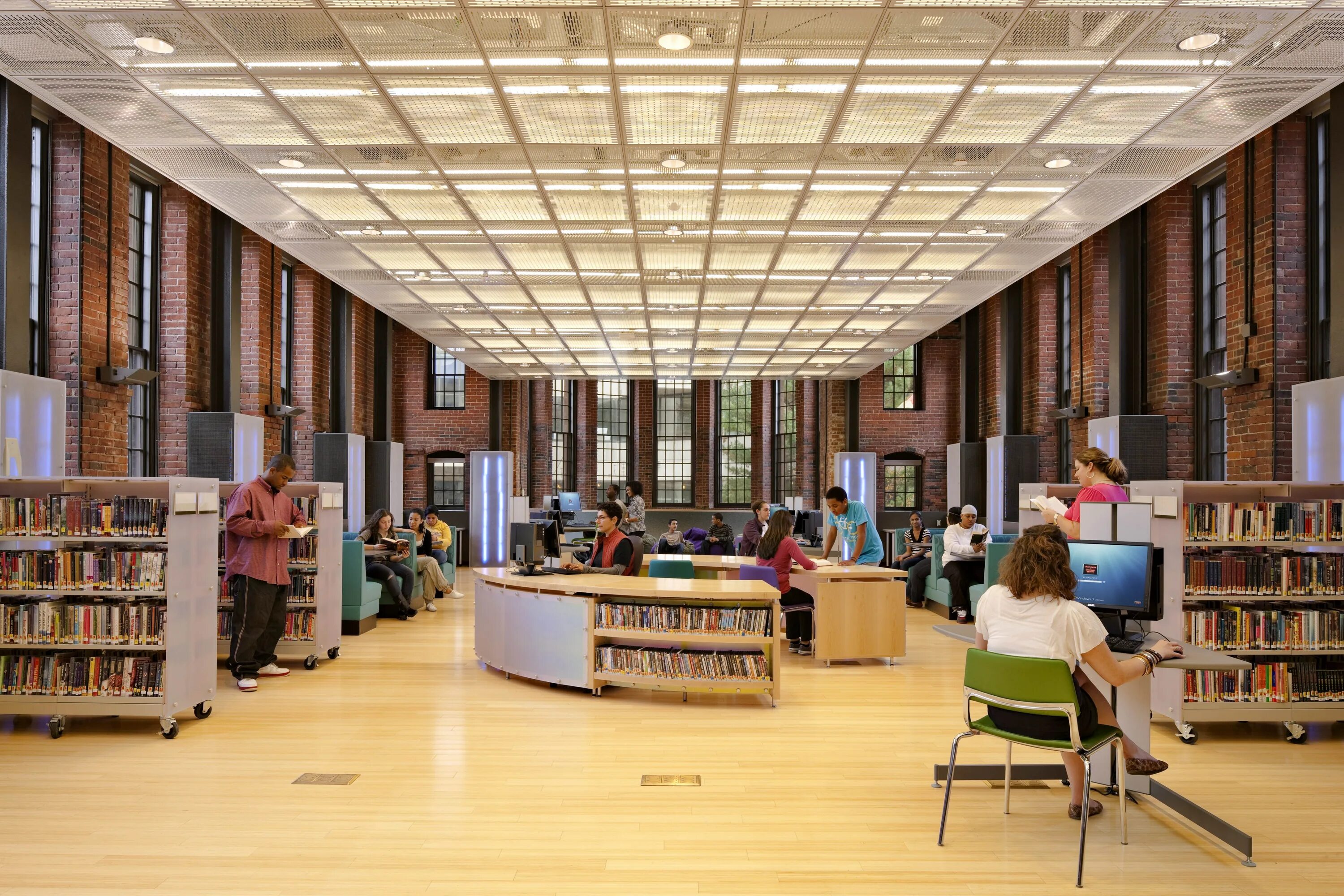 Library caught