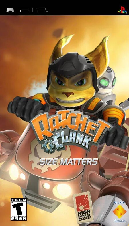 Ratchet clank size matters. Рэтчет и Кланк ПСП. Ratchet & Clank ПСП. Ratchet and Clank PSP игры. Ratchet and Clank PSP обложка.