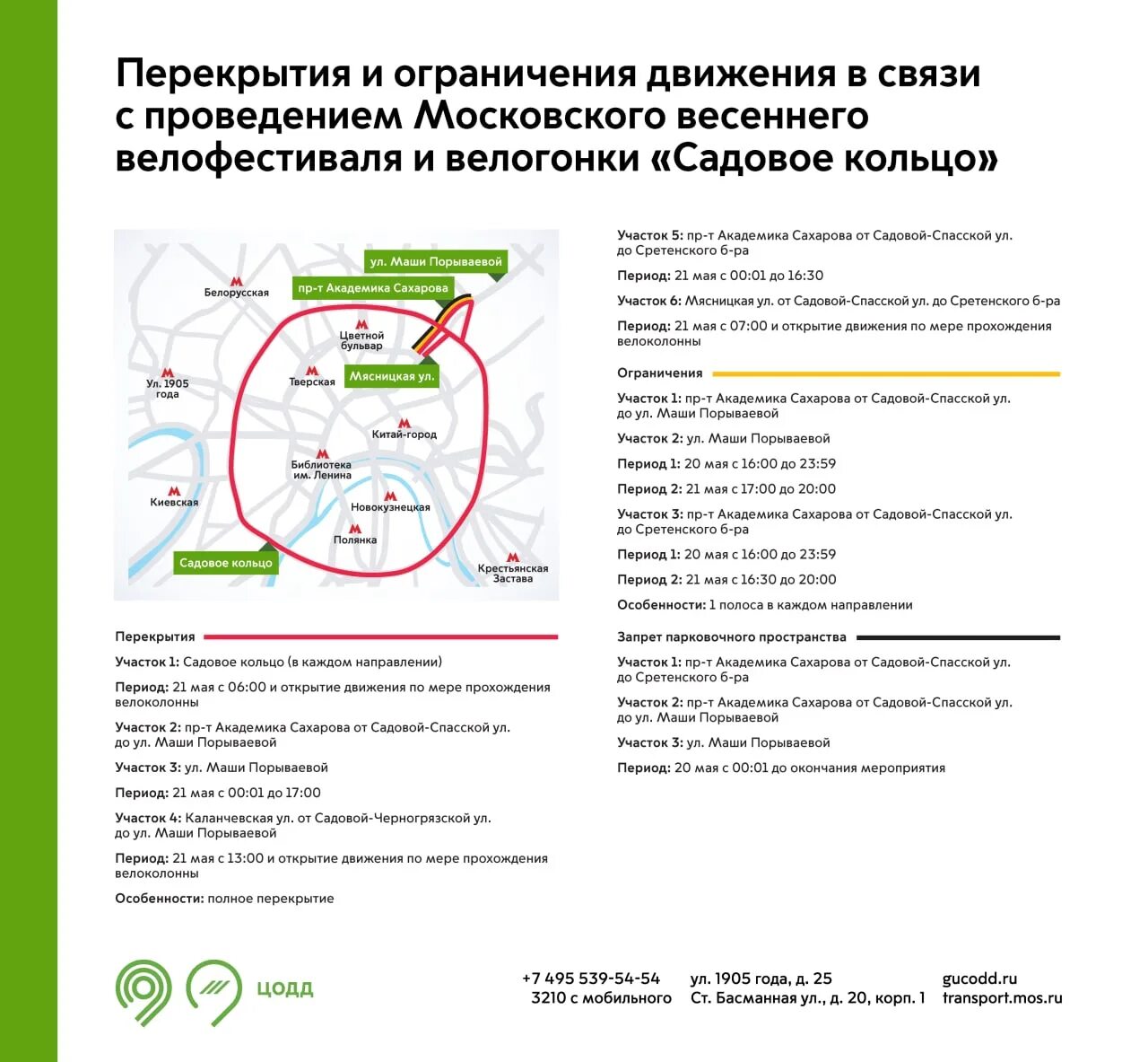 Московский велофестиваль 21 мая. Садовое кольцо велофестиваль. Перекрытие движения. Перекрытия в Москве завтра. Что будет 21 мая 2024 года