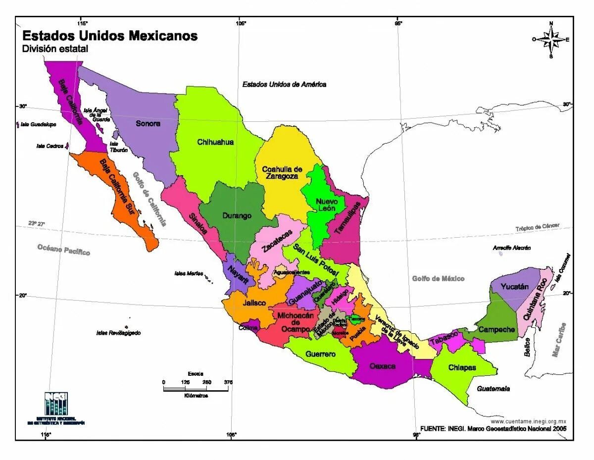 Административное деление Мексики. Mexico States Map. Карта провинций Мексики. Население Мексики карта.
