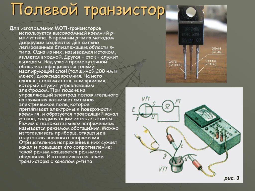 Лежащий в основе современной бытовой техники транзистор. Полевой транзистор. Полевики транзисторы. Материалы транзисторов. Разновидности полевых транзисторов.