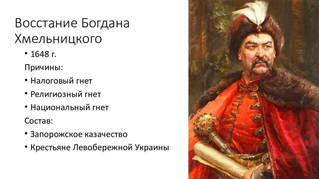 Кто возглавил освободительную борьбу против речи посполитой