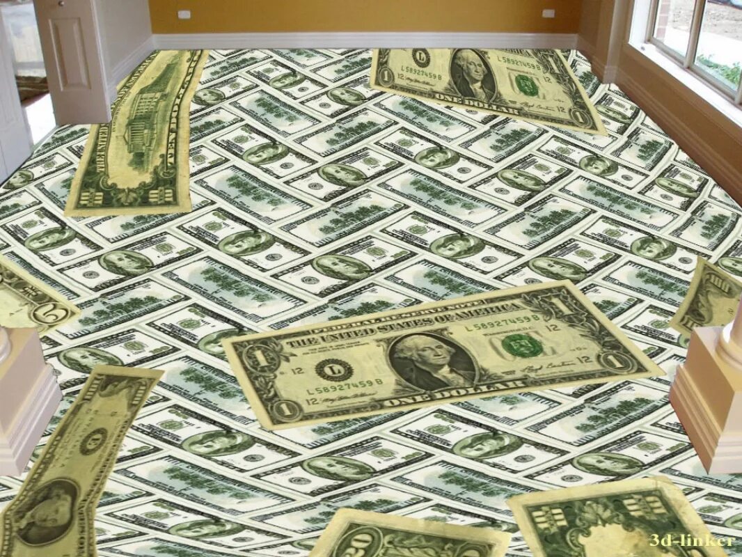 Большие деньги. Деньги. Наливной пол 3д. Много денег. Деньги на полу.