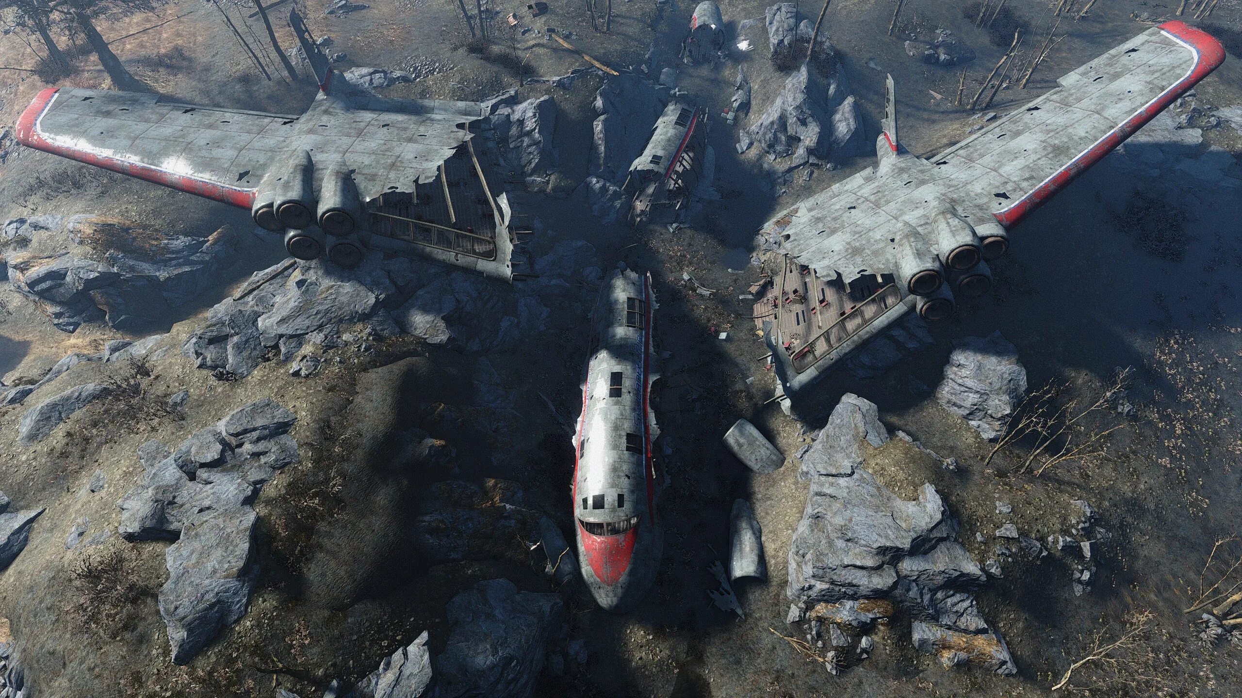Крушение фоллаут 4. Фоллаут 4 бомбардировщик. Fallout 4 разбившийся самолёт.