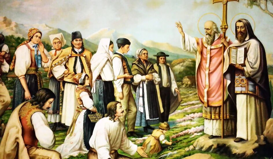 Князь борис 1 болгария. Принятие православия в болгарии. Князь владимир язычество. Бачковский монастырь в болгарии фрески. Царь симеон.