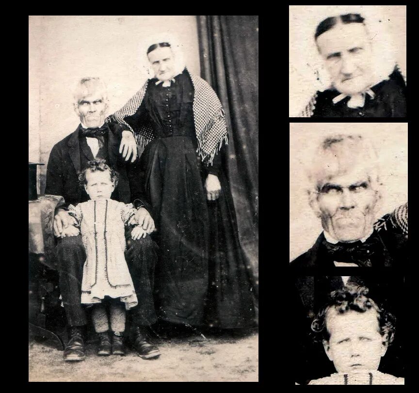 Фотографии мертвых людей 19. Жуткая фотография семьи. старые страшные портреты. страшные семейные фотографии.