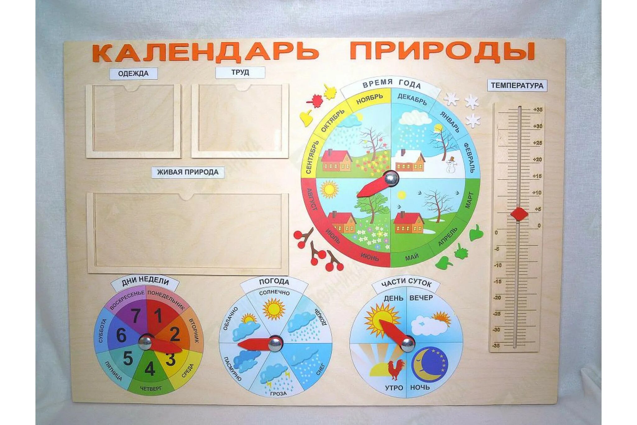 Календарь природы в детском саду оформление Уголок природы. 4 листа 2023 Стенд ВКонтакте