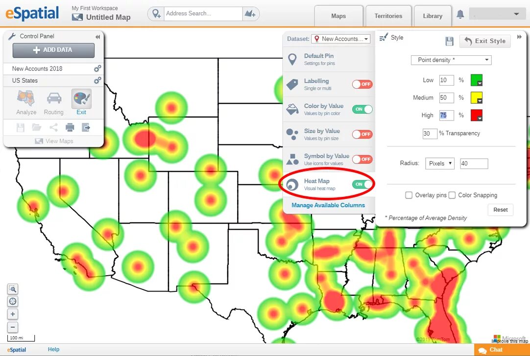 Heat mapping