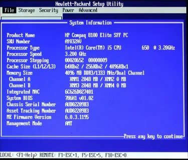Hewlett packard setup