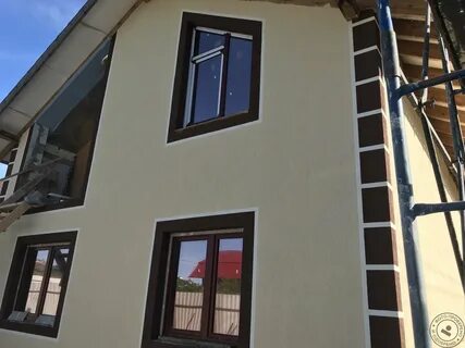 Штукатуренные дома покраска