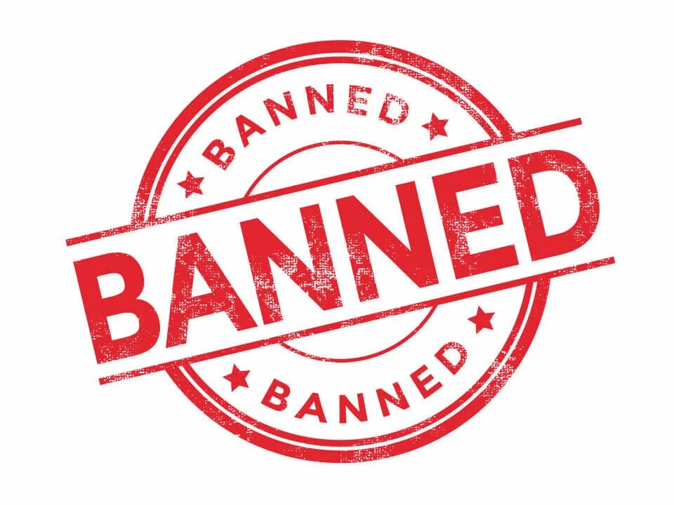 Ban de. Значок БАНА. Печать banned. Ban картинка. Штамп бан.