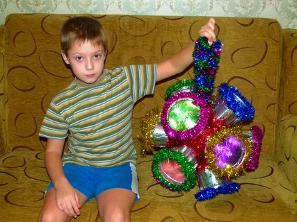 Большая уличная елочная игрушка своими руками