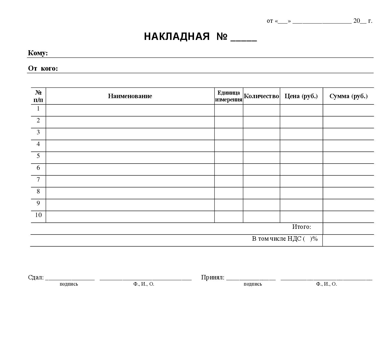 Бланк. Форма товарной накладной. Товарная накладная. Образец накладной. Товарная накладная бланк.