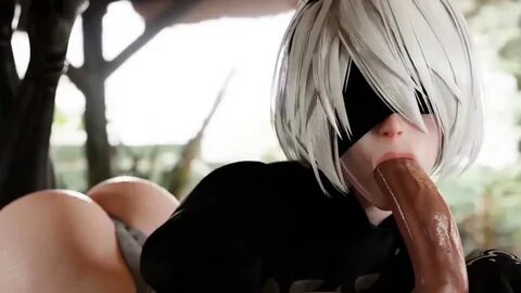 NieR Automata Horny 2B Suck Huge Thick Cock Sex Collection - Video porno gratis 