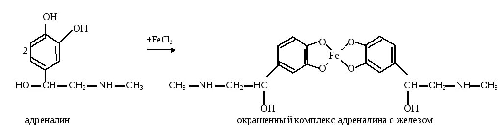 Гидротартрат калия. Реакция адреналина с хлоридом железа. Качественная реакция на адреналин. Эпинефрина гидротартрат и хлорид железа 3. Качественная реакция на адреналин (реакция с хлорным железом)..