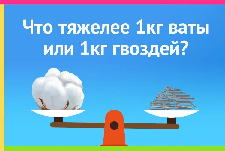 Что легче килограмм ваты. 1 Кг ваты и 1 кг гвоздей. Что тяжелее 1 кг ваты или 1 кг гвоздей. Железо 1 кг и 1 кг ваты. Килограмм ваты и килограмм железа что тяжелее.