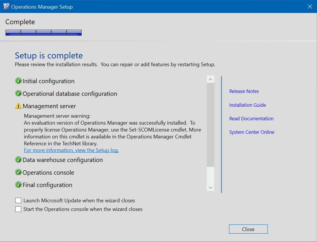 Установка консоли Operations Manager. System Center Operations Manager 2022. System Center 2022 Console. System installation: Step-by-Step Guide.