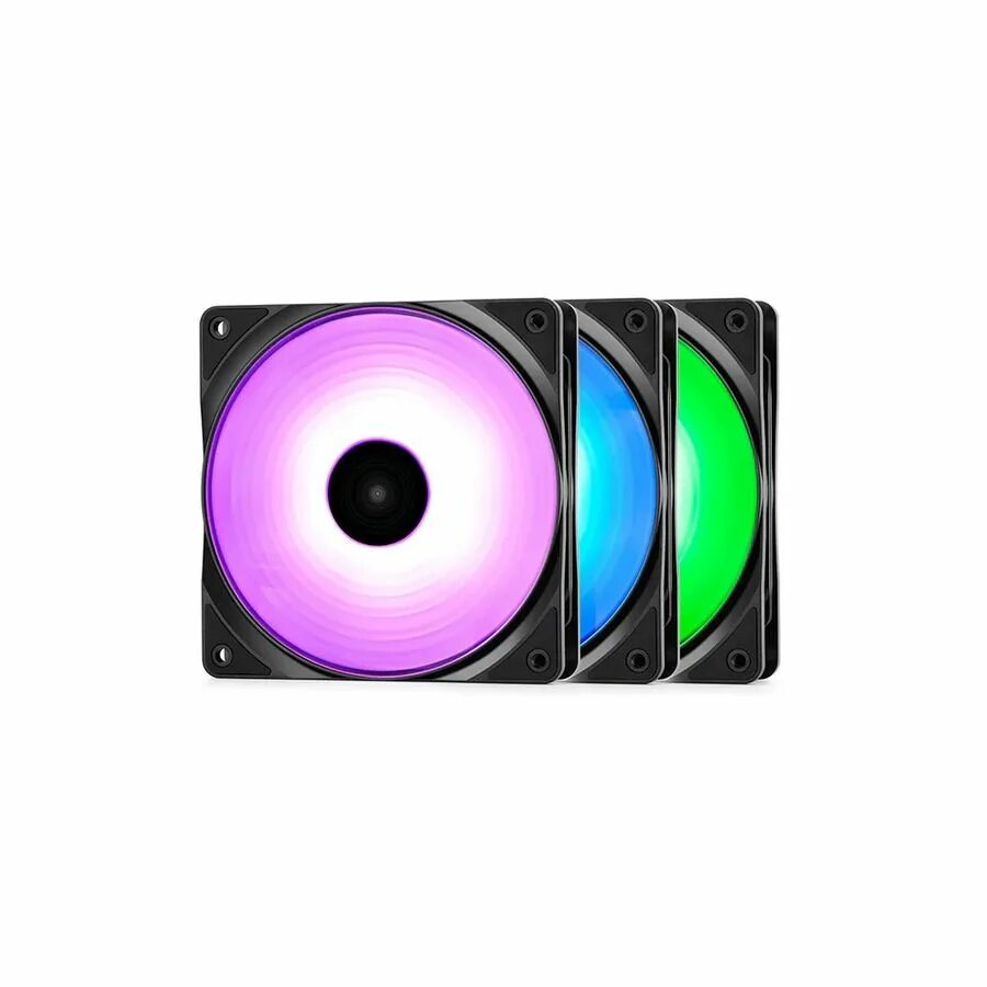 Deepcool 3 in 1. Комплект вентиляторов deepcool rf120 [dp-frgb-rf120-3c]. deepcool комплект кулеров.