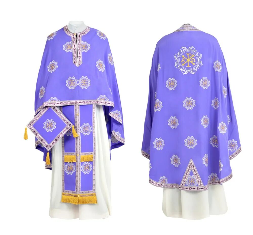 Литургическое одеяние. Комплект крестов на архиерейское облачение. Зимняя ряса архиерейская. Папское литургические облачение. Капа литургическое облачение.