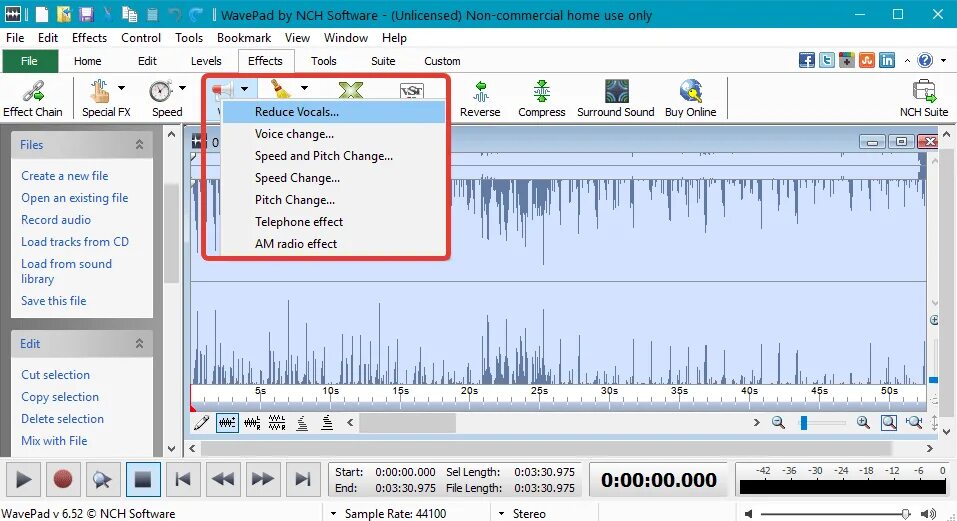 Wavepad sound editor. Программа wavepad. sound editor. wavepad audio editor.
