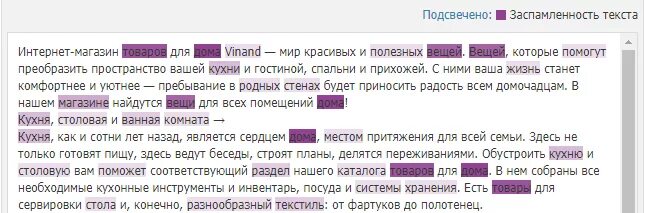Заспамленность текста это. Заспамленность текста это