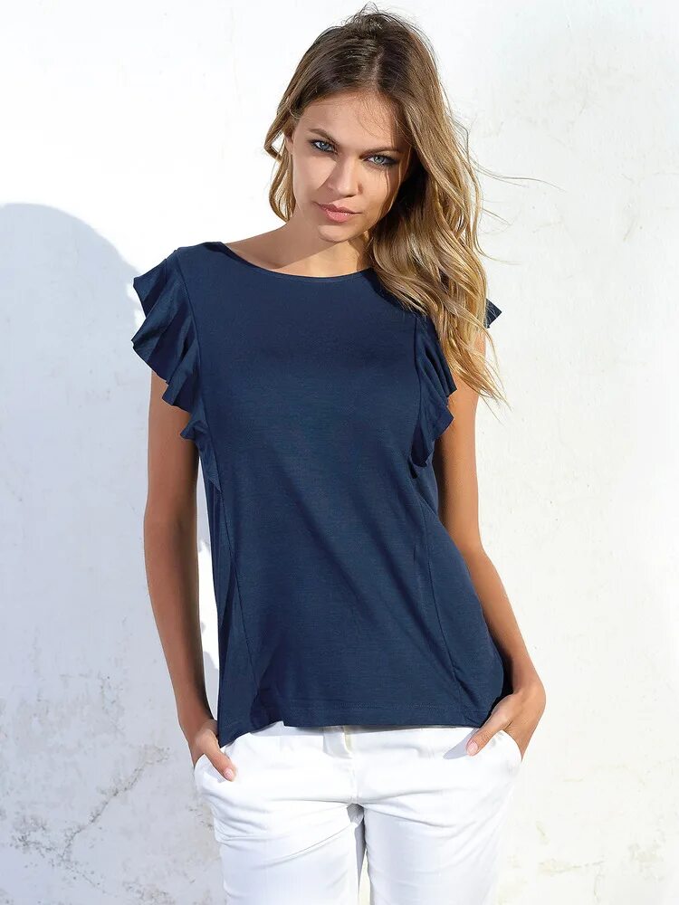Футболка с рукавами фото. Футболка jadea 4949 top. блузка jadea 4849 maglia. пижама jadea 3090 maximaglia. футболка женская.